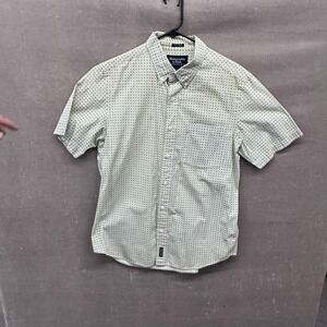 Abercrombie & Fitch Shirt Mens Medium Fitted Short Sleeve Button Down Casual